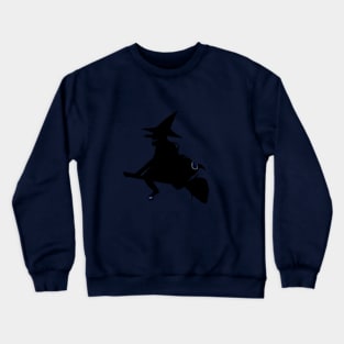 Witch flying in the sky Crewneck Sweatshirt